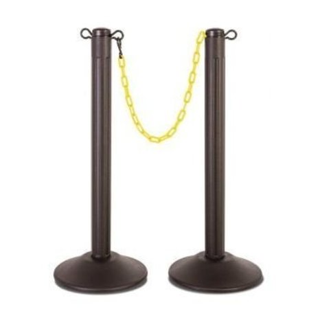 ACCUFORM CHAIN STORAGE STANCHION POSTS  FILLED PRC444BKYL PRC444BKYL